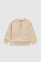 
                        
                          Load image into Gallery viewer, Mothercare Natural Henley Sweatshirt
                        
                      