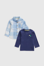 
                        
                          將圖片載入圖庫檢視器 Mothercare Blue Check Shirt and T-Shirt Set
                        
                      