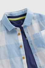 
                        
                          將圖片載入圖庫檢視器 Mothercare Blue Check Shirt and T-Shirt Set
                        
                      