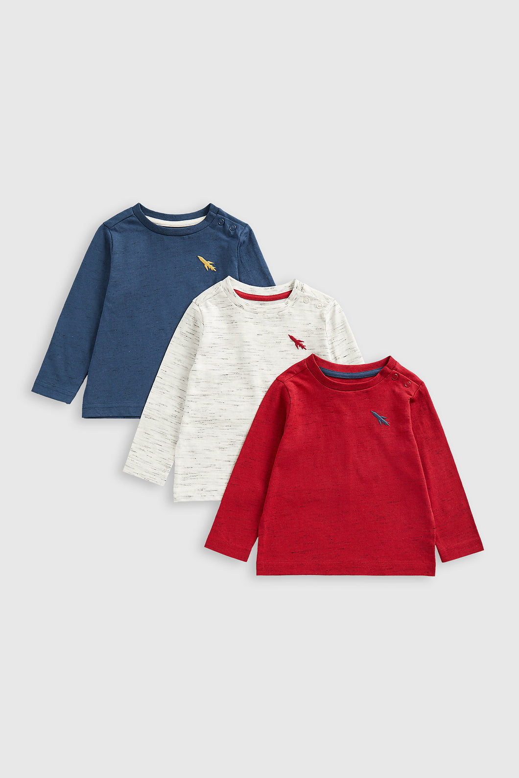 Mothercare Space Long-Sleeved T-Shirts - 3 Pack