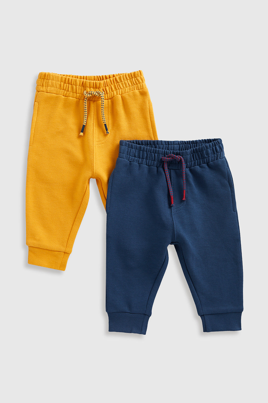 Mothercare Ribbed Ottoman Joggers - 2 Pack