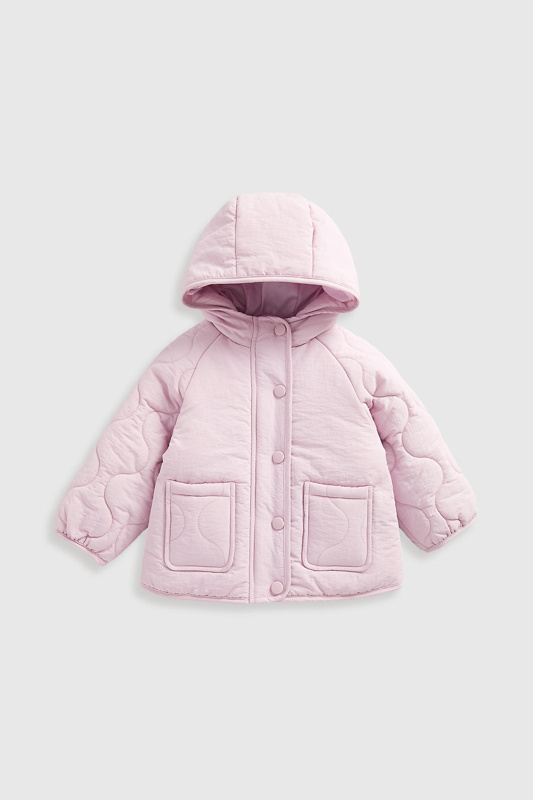 Mothercare Lilac Quilted Sleeve Coat