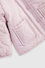 
                        
                          Load image into Gallery viewer, Mothercare Lilac Quilted Sleeve Coat
                        
                      