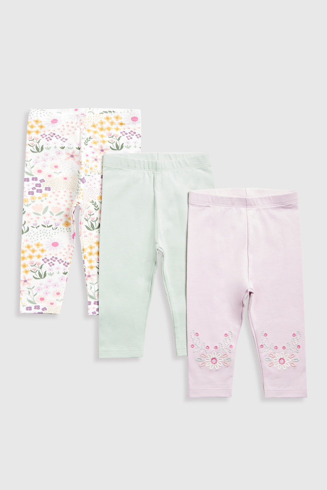 Mothercare Nature Leggings - 3 Pack