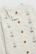 
                        
                          將圖片載入圖庫檢視器 Mothercare White Flower Cardigan
                        
                      