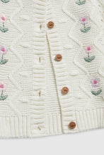 
                        
                          將圖片載入圖庫檢視器 Mothercare White Flower Cardigan
                        
                      