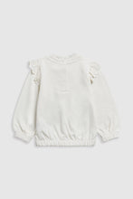 
                        
                          Load image into Gallery viewer, Mothercare Cream Crochet Sweat Top
                        
                      