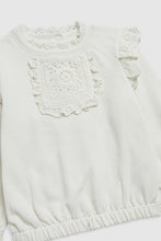 
                        
                          Load image into Gallery viewer, Mothercare Cream Crochet Sweat Top
                        
                      