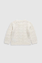 
                        
                          Load image into Gallery viewer, Mothercare Beige Crochet Jumper
                        
                      