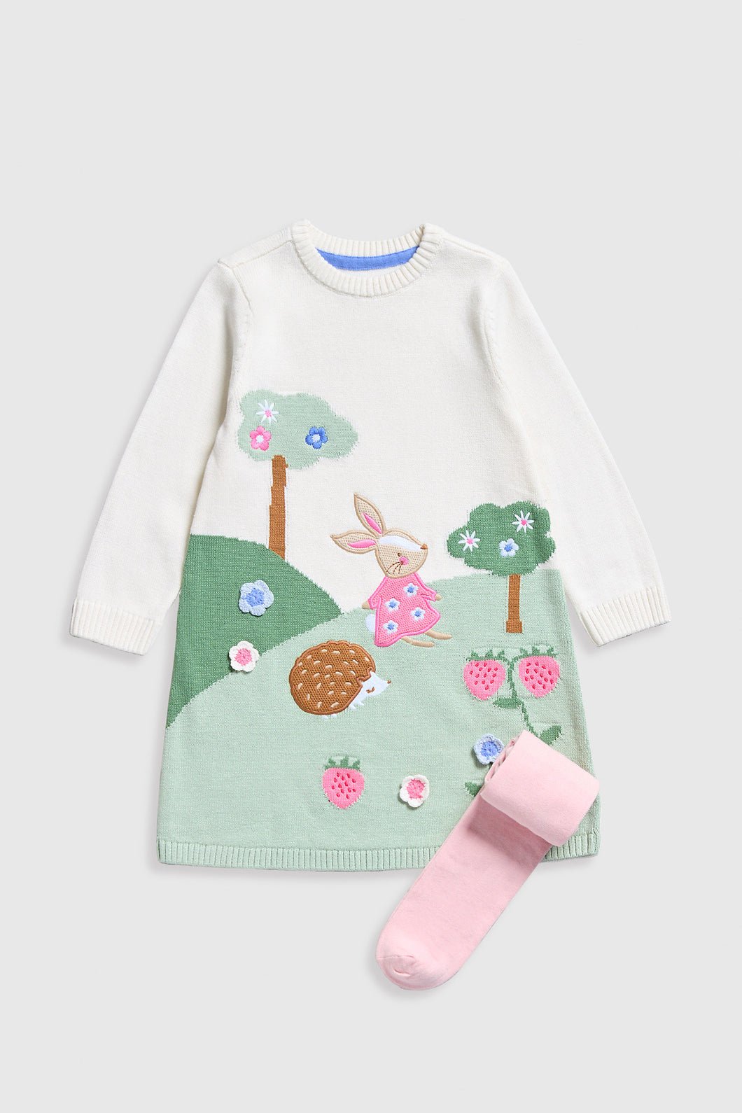 Mothercare Knitted Dress and Tights Set