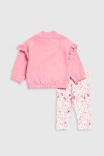 
                        
                          Load image into Gallery viewer, Mothercare Pink Sweat Top and Leggings Set
                        
                      