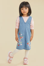 
                        
                          將圖片載入圖庫檢視器 Mothercare Denim Pinny Dress, T-Shirt and Tights Set
                        
                      