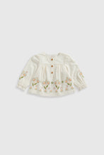 
                        
                          Load image into Gallery viewer, Mothercare White Embroidered Blouse
                        
                      