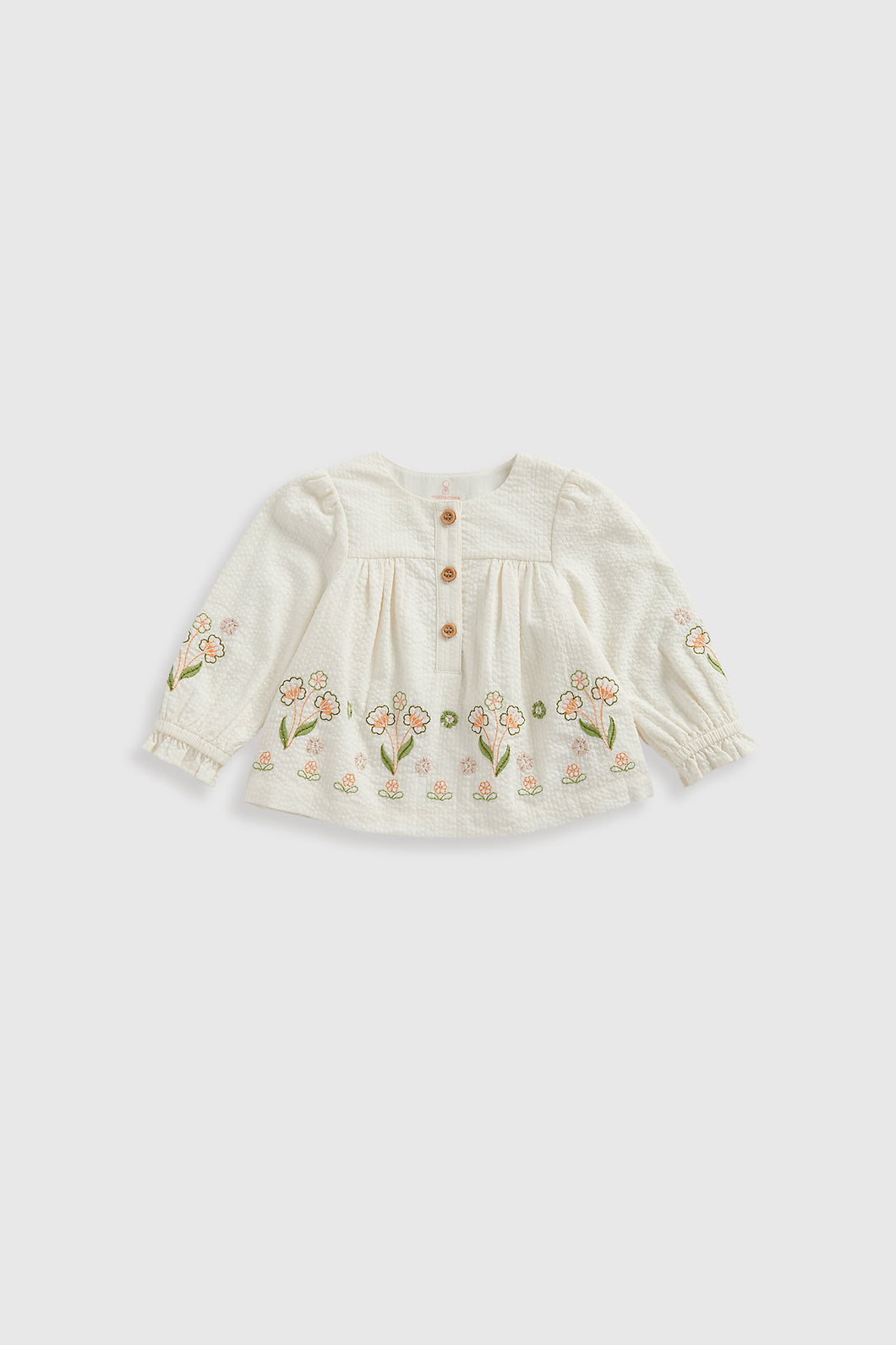 Mothercare White Embroidered Blouse