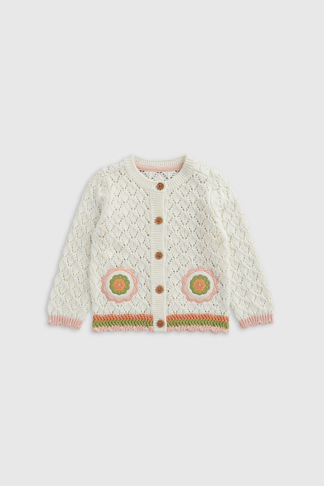 Mothercare Crochet Flower Cardigan