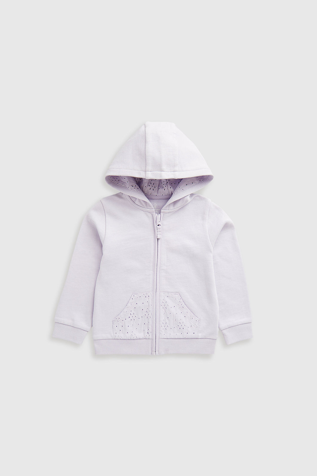 Mothercare Lilac Embroidered Hoodie