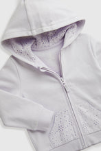 
                        
                          Load image into Gallery viewer, Mothercare Lilac Embroidered Hoodie
                        
                      