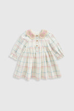 
                        
                          將圖片載入圖庫檢視器 Mothercare Crochet Collar Checked Dress
                        
                      