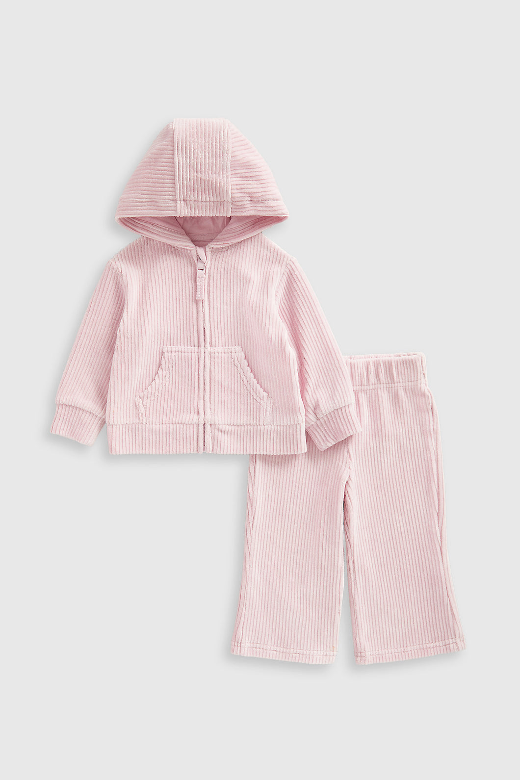 Mothercare Lilac Ribbed Velour Jog Set