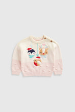 
                        
                          Load image into Gallery viewer, Mothercare Festive Knitted Jumper
                        
                      