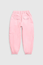 
                        
                          Load image into Gallery viewer, Mothercare Pink Parachute Cargo Trousers
                        
                      