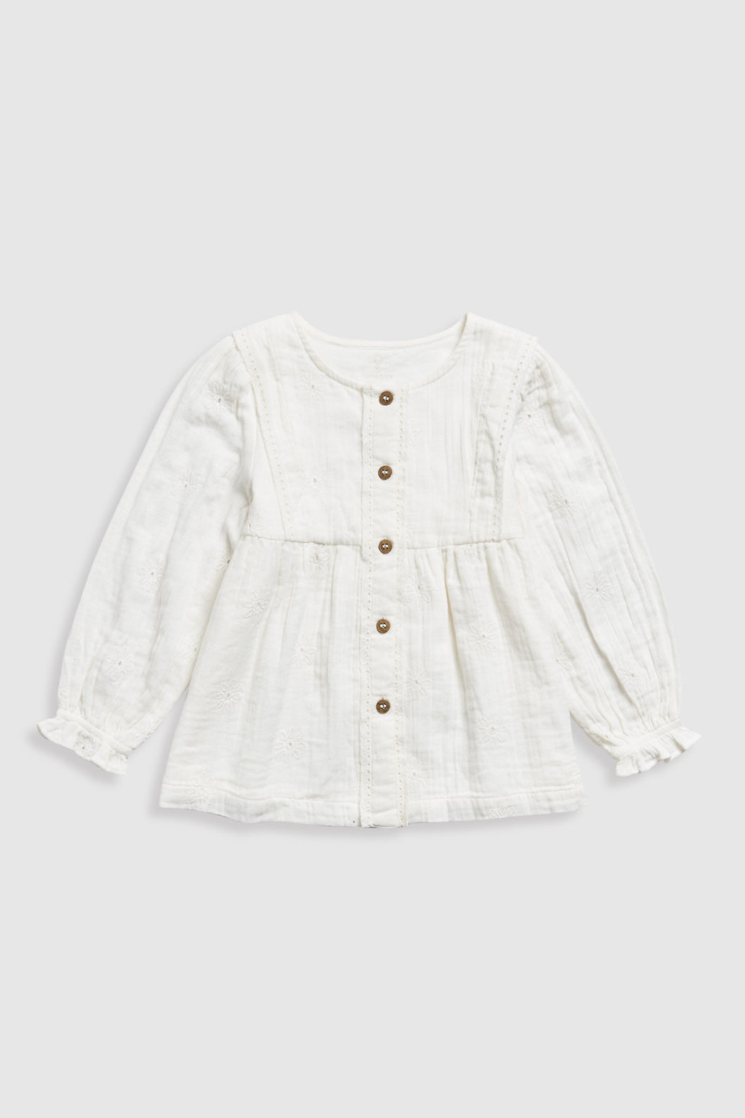 Mothercare Gauze Embroidered Blouse