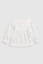 
                        
                          Load image into Gallery viewer, Mothercare Gauze Embroidered Blouse
                        
                      