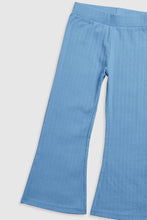 
                        
                          Load image into Gallery viewer, Mothercare Blue Ribbed Flared Leggings
                        
                      