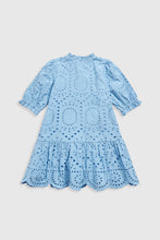 
                        
                          Load image into Gallery viewer, Mothercare Blue Broderie Dress
                        
                      