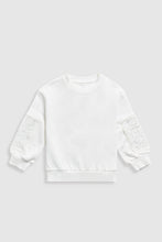 
                        
                          將圖片載入圖庫檢視器 Mothercare White Crochet Panel Sweat Top
                        
                      