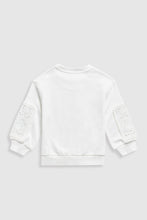 
                        
                          將圖片載入圖庫檢視器 Mothercare White Crochet Panel Sweat Top
                        
                      