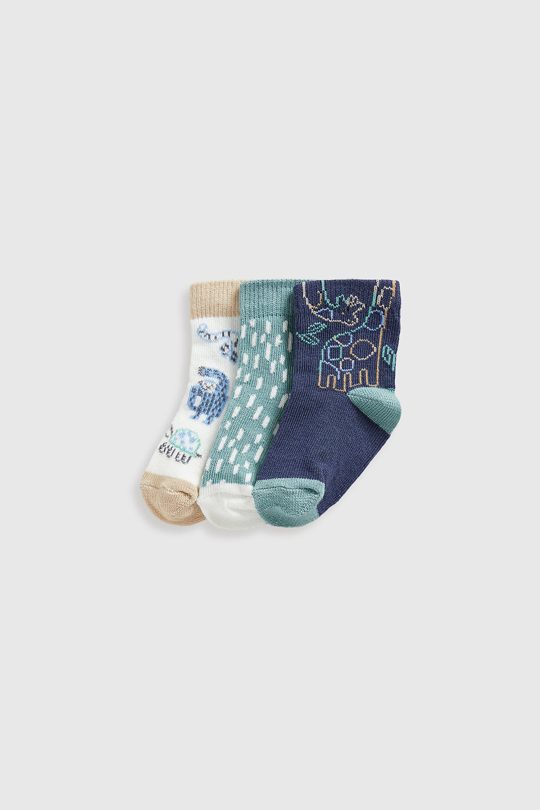 Mothercare Animal Baby Socks - 3 Pack