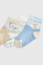 
                        
                          Load image into Gallery viewer, Mothercare Raccoon Baby Socks - 3 Pack
                        
                      