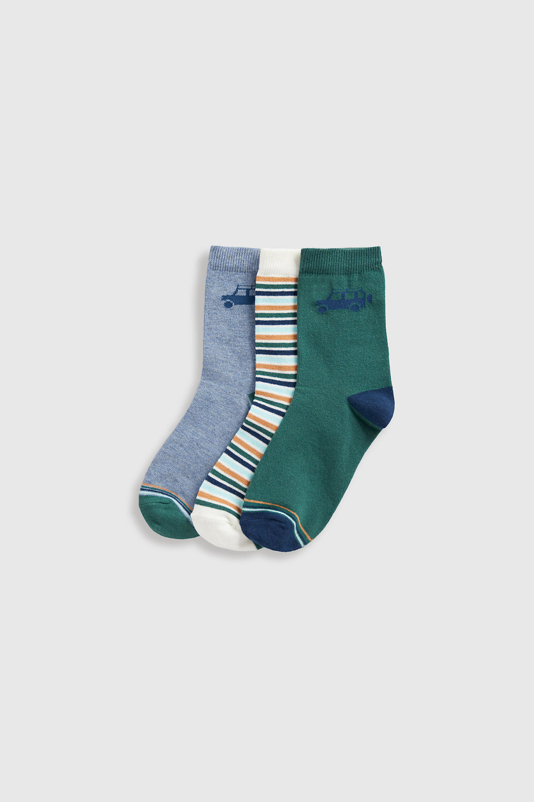 Mothercare Race Car Socks - 3 Pack