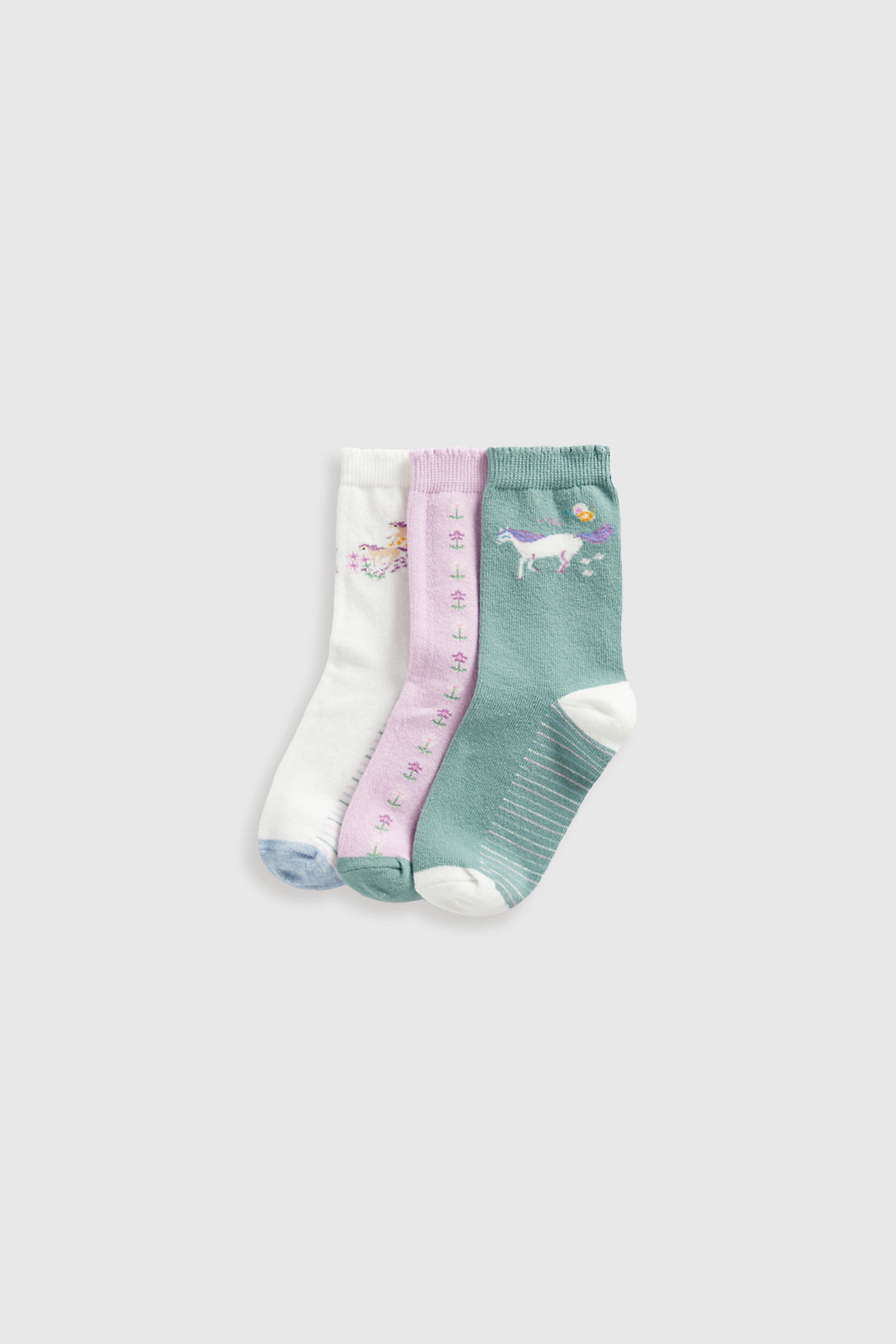 Mothercare Party Horse Socks - 3 Pack