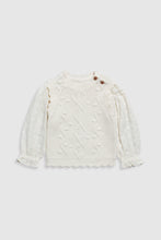 
                        
                          Load image into Gallery viewer, Mothercare Waffle Sweat Top with Crochet
                        
                      