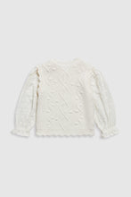 
                        
                          Load image into Gallery viewer, Mothercare Waffle Sweat Top with Crochet
                        
                      