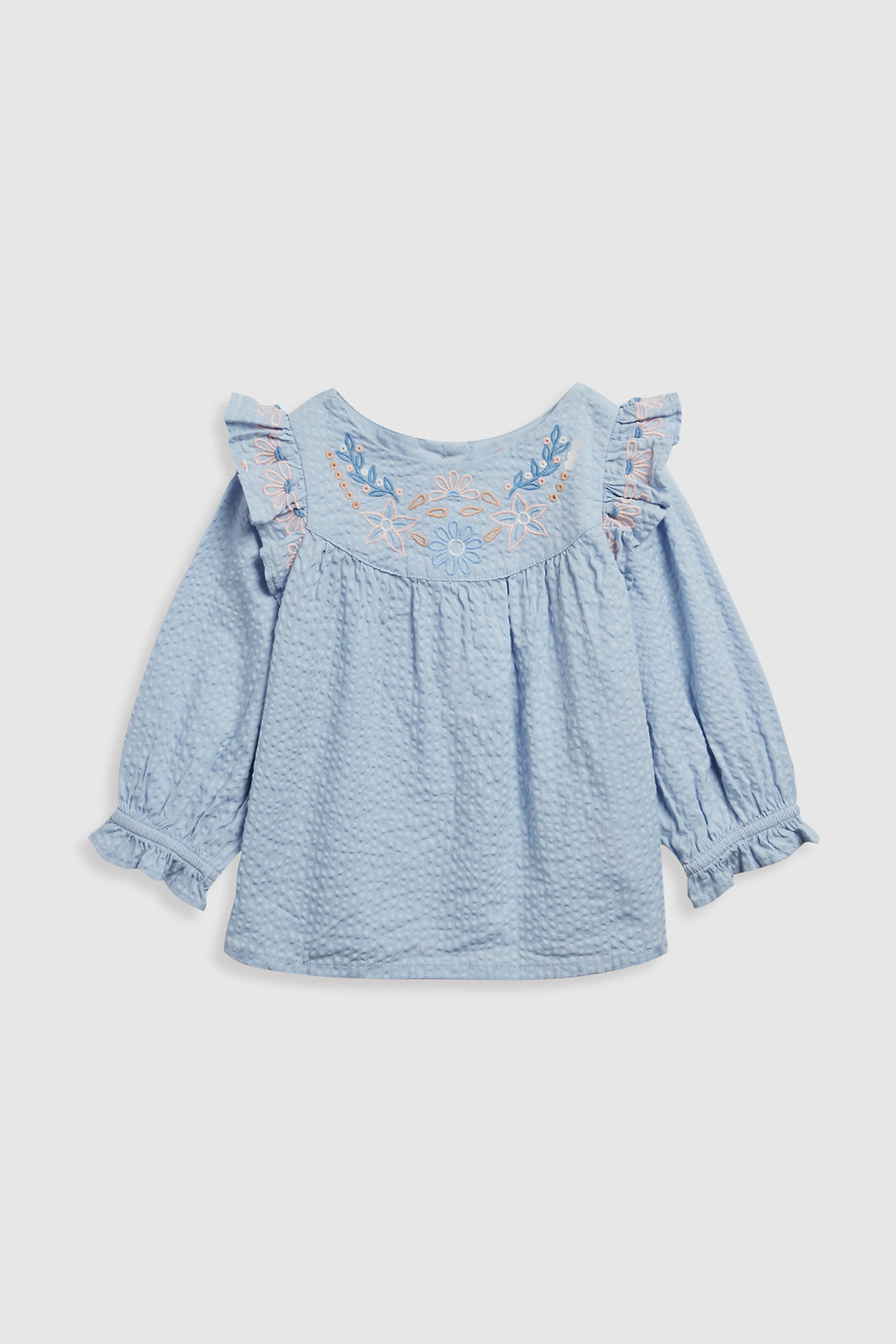 Mothercare Blue Embroidered Blouse