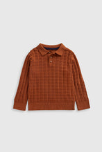 
                        
                          將圖片載入圖庫檢視器 Mothercare Brown Knitted Polo Top
                        
                      