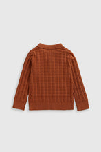 
                        
                          將圖片載入圖庫檢視器 Mothercare Brown Knitted Polo Top
                        
                      