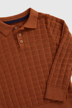 
                        
                          將圖片載入圖庫檢視器 Mothercare Brown Knitted Polo Top
                        
                      