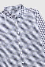 
                        
                          將圖片載入圖庫檢視器 Mothercare Navy Gingham Oxford Shirt
                        
                      