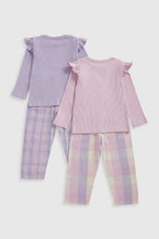 
                        
                          Load image into Gallery viewer, Mothercare Pink and Lilac Pyjamas - 2 Pack
                        
                      