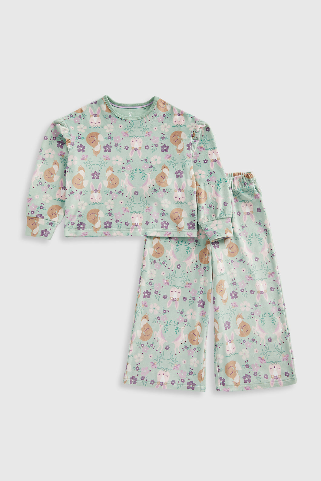 Mothercare Woodland Velour Pyjamas