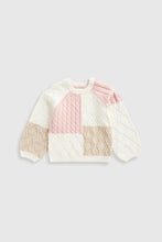 
                        
                          Load image into Gallery viewer, Mothercare Patchwork Knitted Jumper
                        
                      