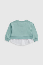 
                        
                          Load image into Gallery viewer, Mothercare Mint Mock Shirt Sweat Top
                        
                      