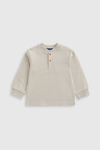 
                        
                          Load image into Gallery viewer, Mothercare Cream Bubble Henley T-Shirt
                        
                      