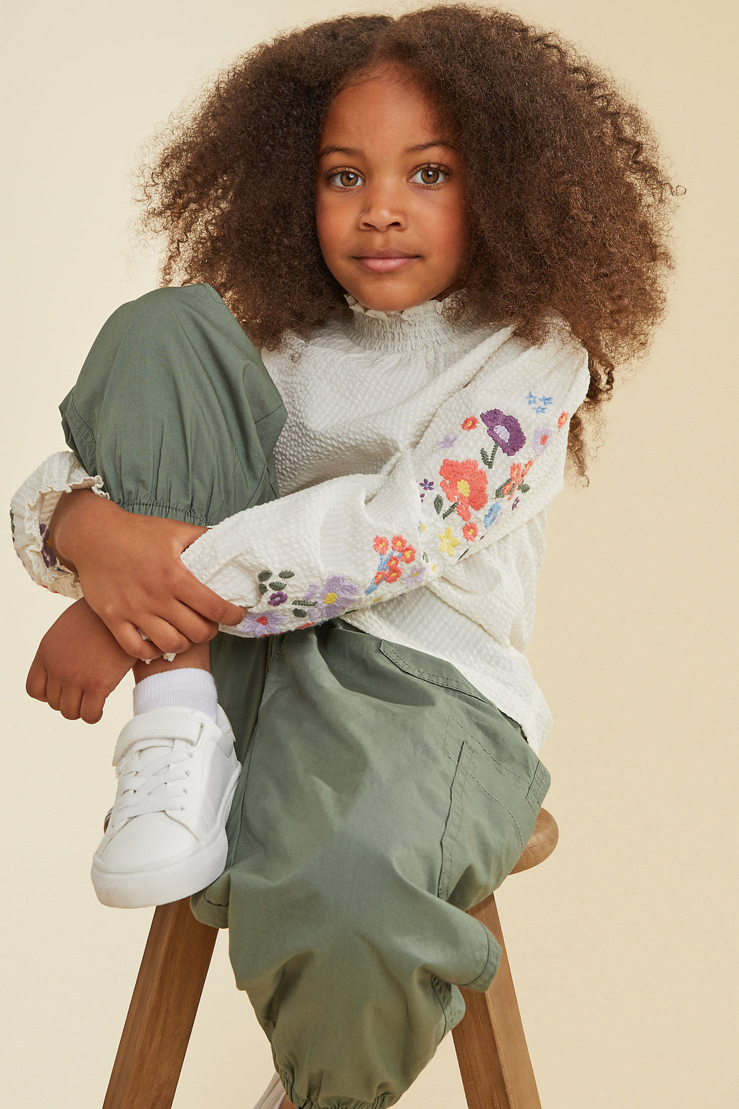 Mothercare Cream Embroidered Blouse