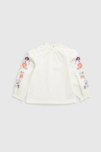 
                        
                          Load image into Gallery viewer, Mothercare Cream Embroidered Blouse
                        
                      