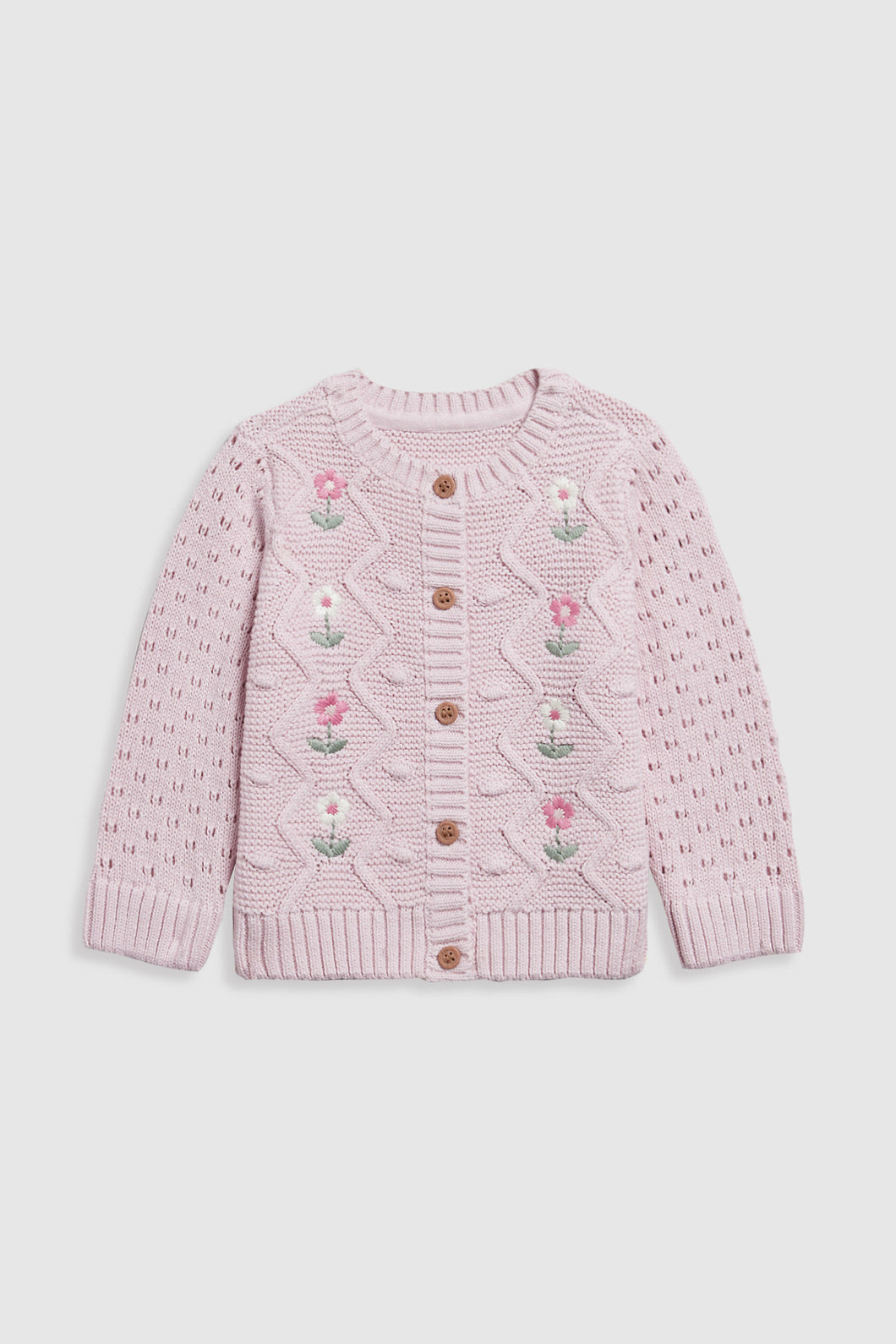 Mothercare Lilac Flower Cardigan